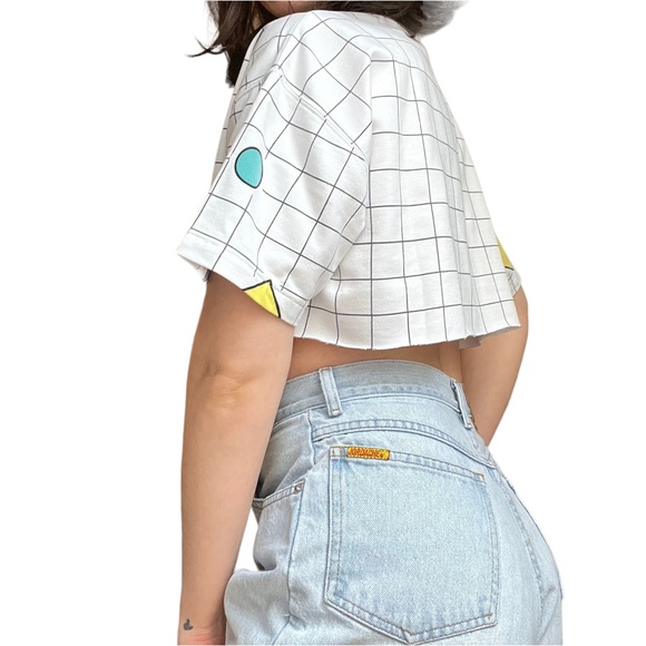 SOLD - Vtg cropped geometric top - Picture 5 of 12